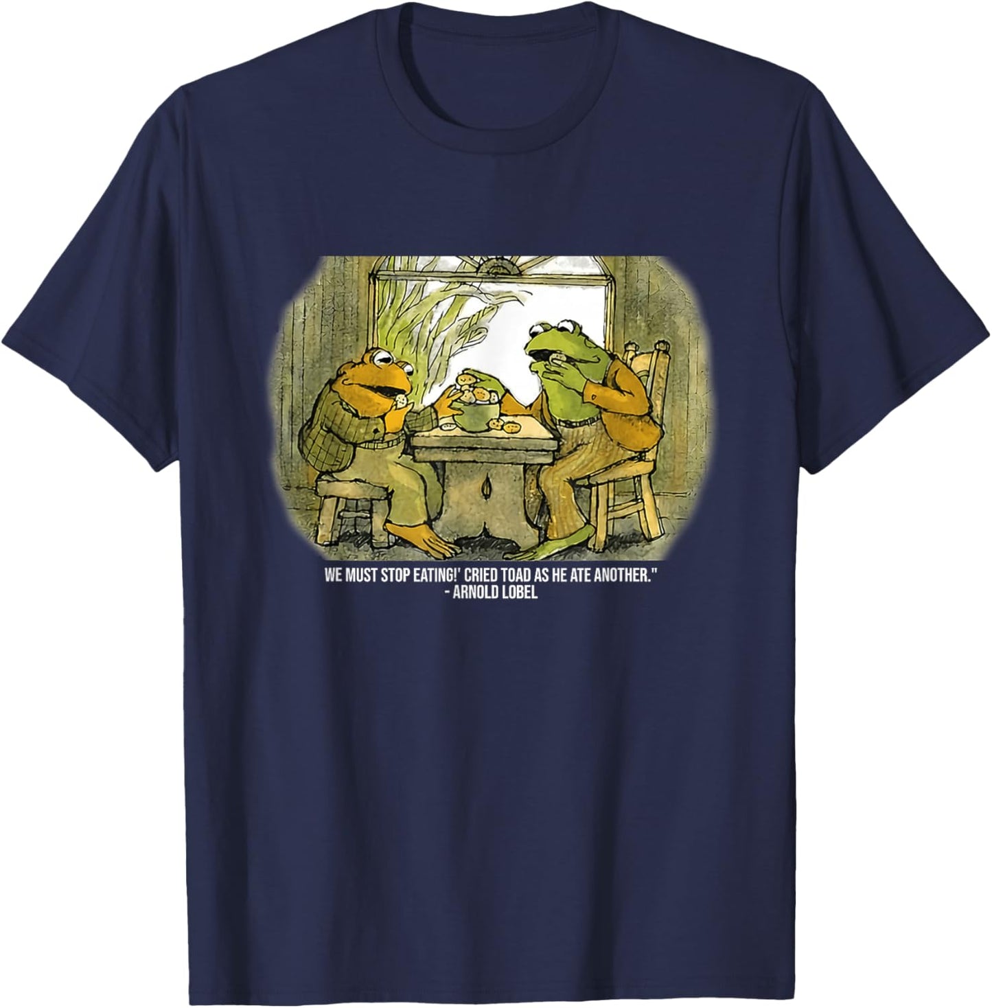We Must Stop Eating Cried Toad As He Ate Another Frogs T-Shirt - T-Shirt | Navy
