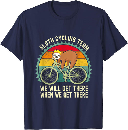Sloth Cycling Team Funny Lazy Sloth On A Bike Bicycle