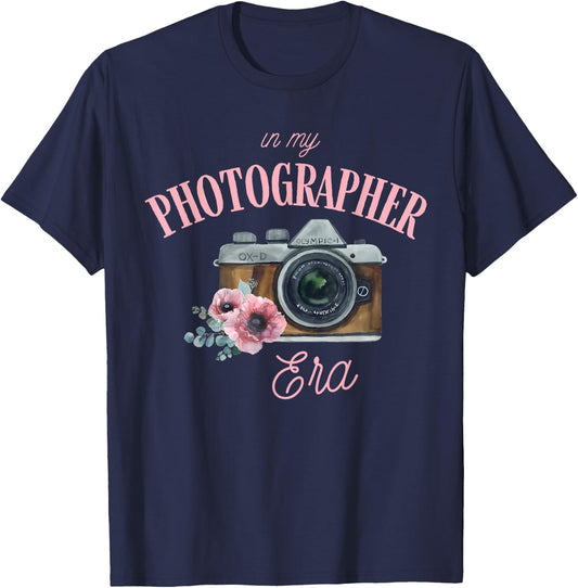 In My Photographer Era Apparel T-Shirt - T-Shirt | Navy