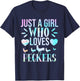 Just a Girl Who Loves Peckers for Chicken Fans Tie Dye Lover T-Shirt - T-Shirt | Navy
