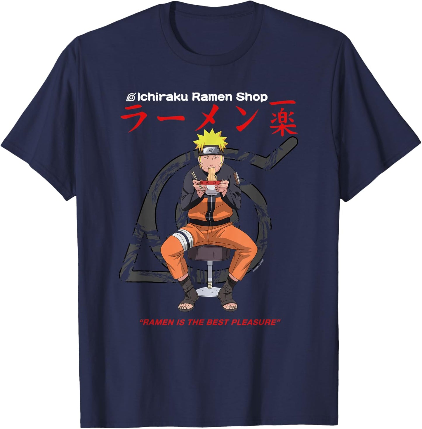 Naruto Shippuden Ichiraku Ramen Shop T-Shirt - T-Shirt | Navy