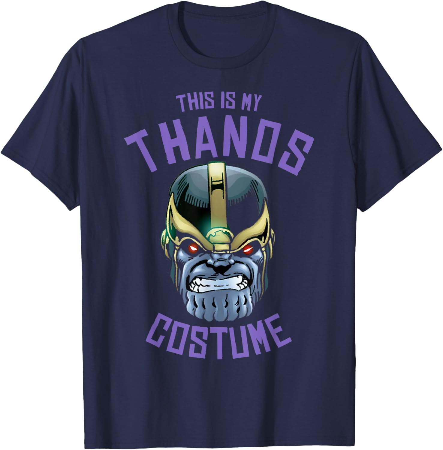 Marvel Thanos This is My Costume Halloween T-Shirt - T-Shirt | Navy