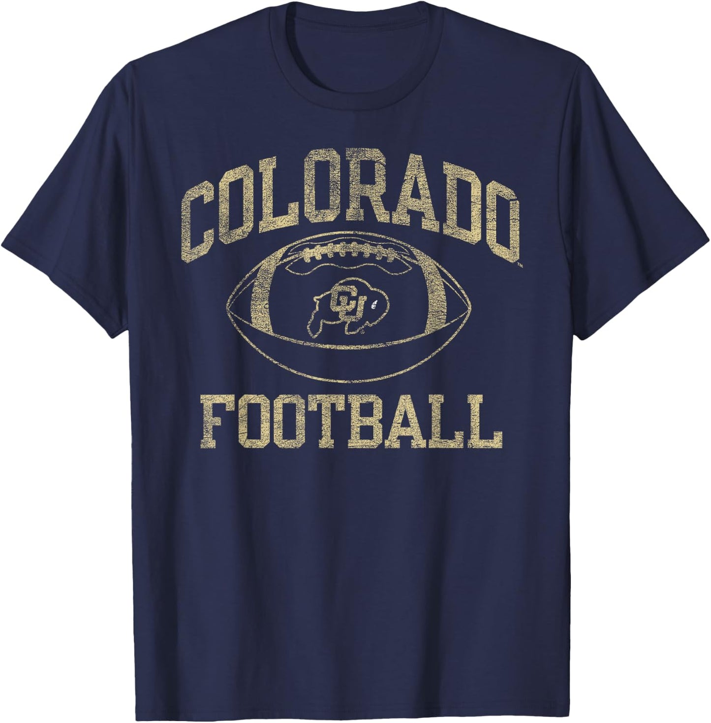 Colorado Buffaloes Football Intensity Black T-Shirt - T-Shirt | Navy