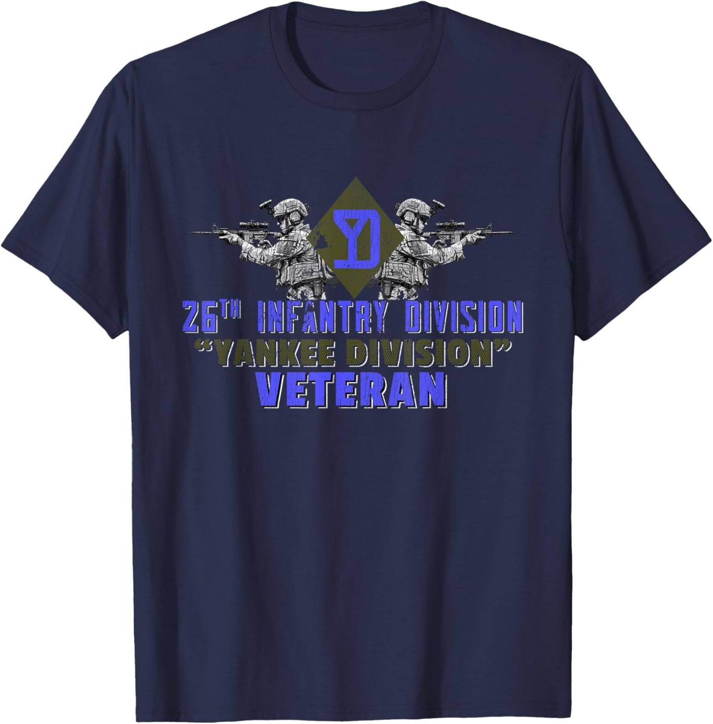 26th Infantry Division 26th ID Yankee Division Gifts T-Shirt - T-Shirt | Navy