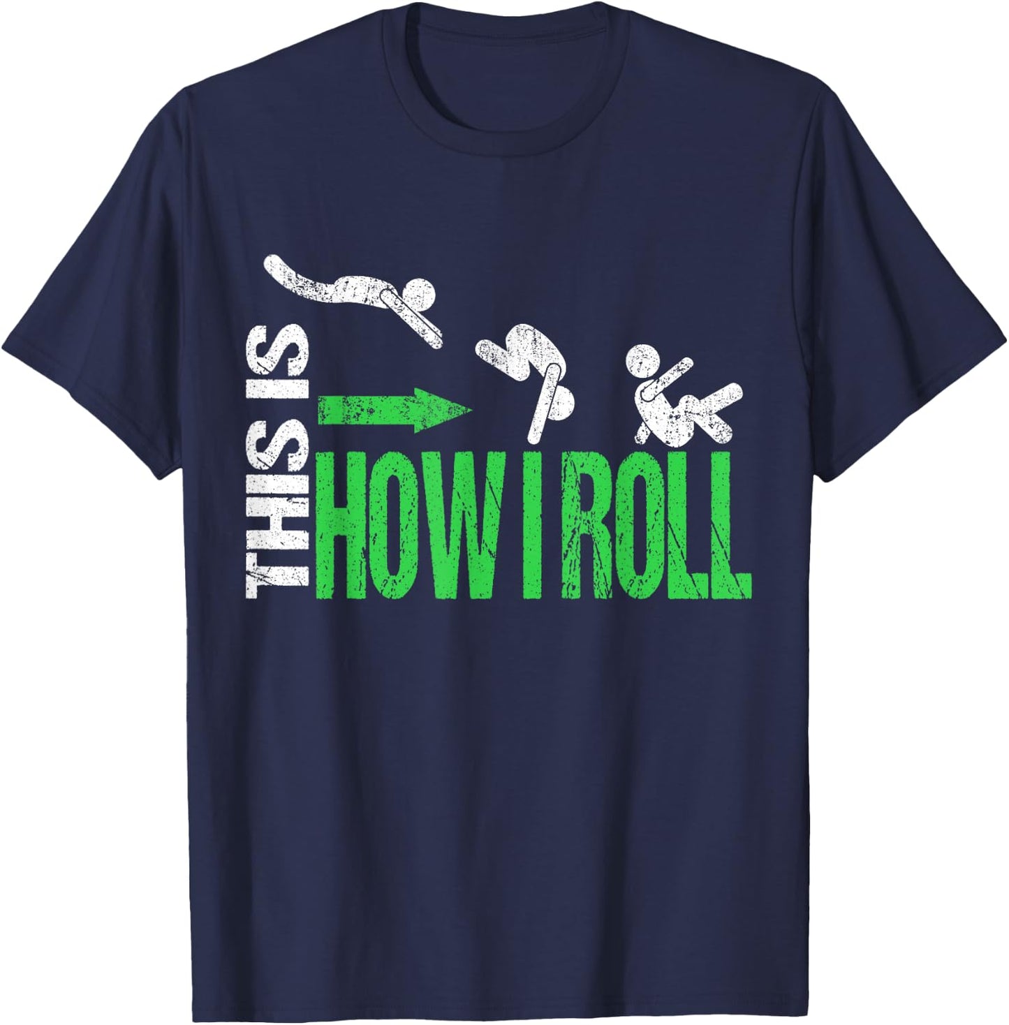 This Is How I Roll Freerunner Pun Cool Parkour Boys Kids Men T-Shirt - T-Shirt | Navy