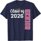 Girls Senior Class of 2026 Graduation 2026 T-Shirt - T-Shirt | Navy