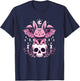 Kawaii Pastel Goth Cute Creepy Bunny Bat Skeleton T-Shirt - T-Shirt | Navy