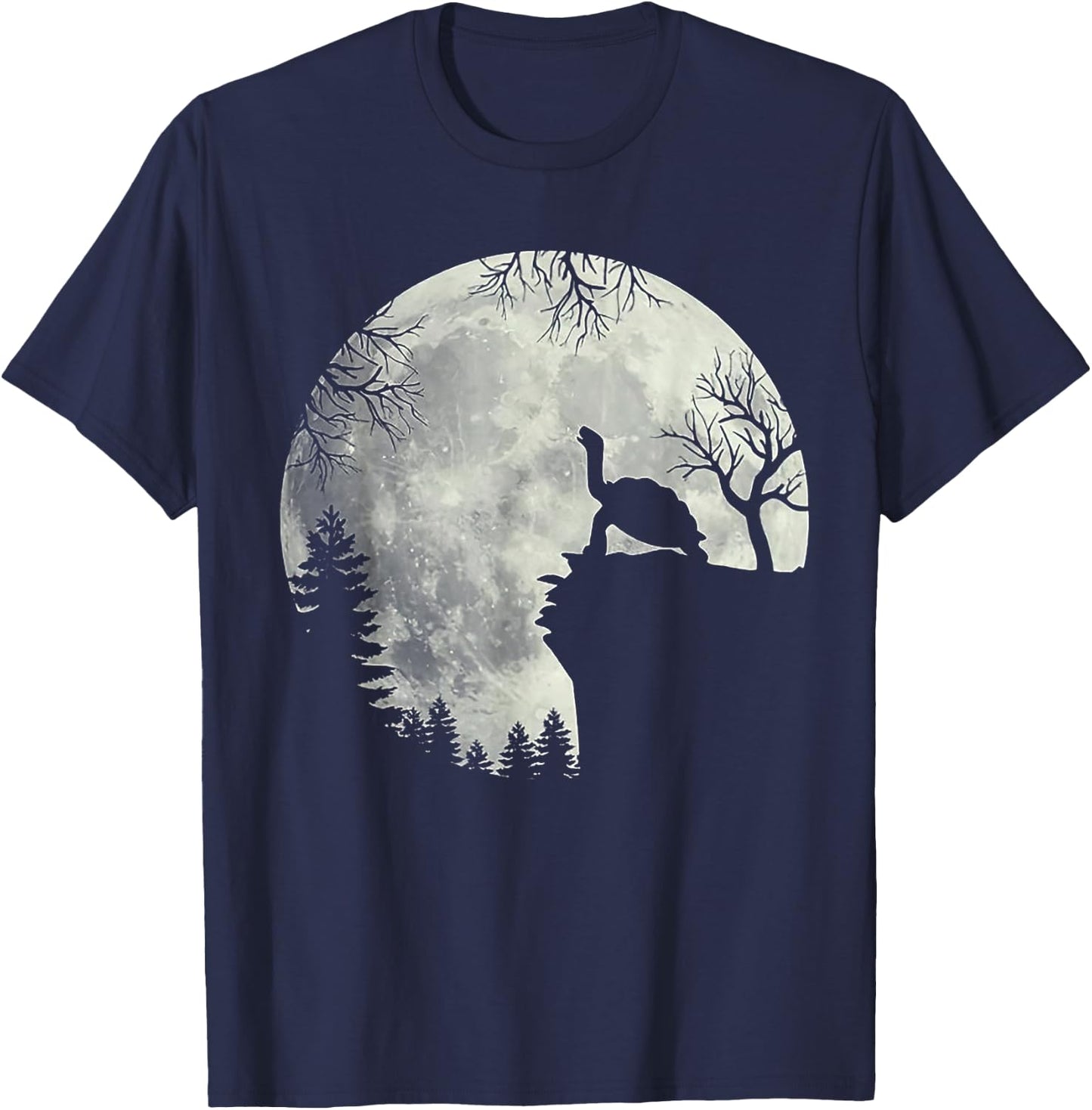 Turtle With Moon T-Shirt - T-Shirt | Navy