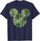 Disney Mickey & Friends Mickey Monstera Plant Fill T-Shirt - T-Shirt | Navy