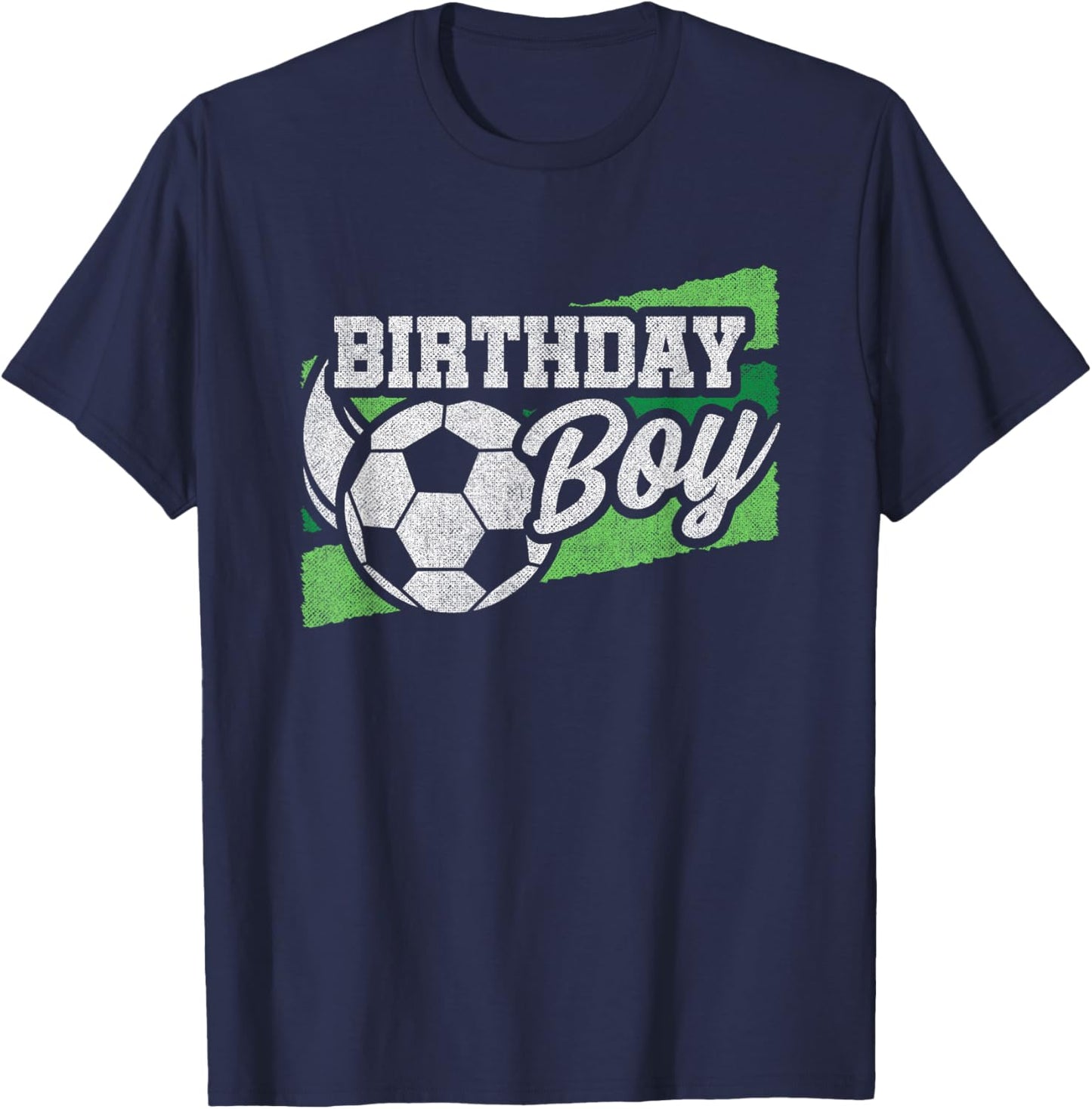 Soccer Party - Kids Soccer Birthday Party - Birthday Boy T-Shirt - T-Shirt | Navy