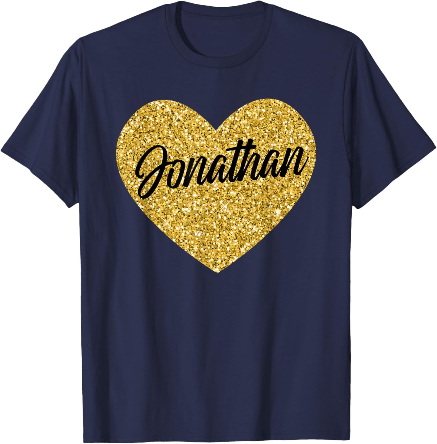 I Love Jonathan Cute Jonathan Heart Women Boys Girls T-Shirt - T-Shirt | Navy