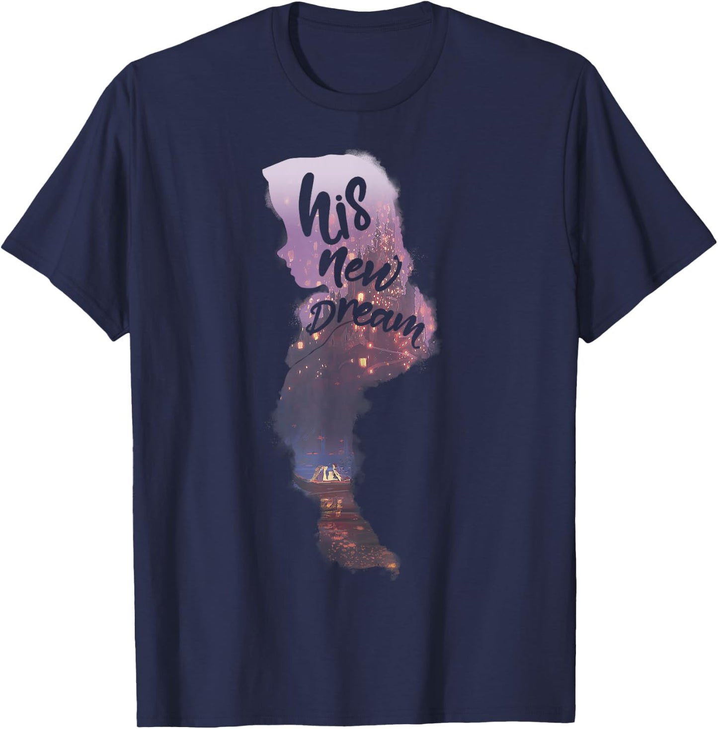 Disney Tangled Rapunzel His New Dream Graphic T-Shirt - T-Shirt | Navy