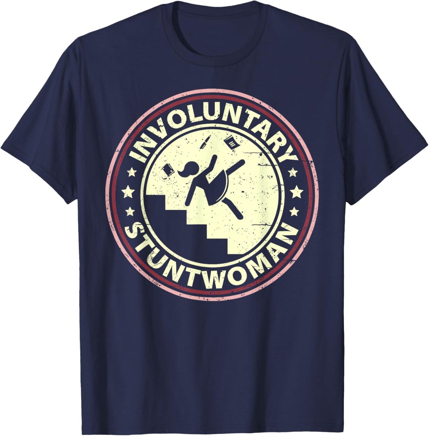 Involuntary Stuntwoman T-Shirt - T-Shirt | Navy