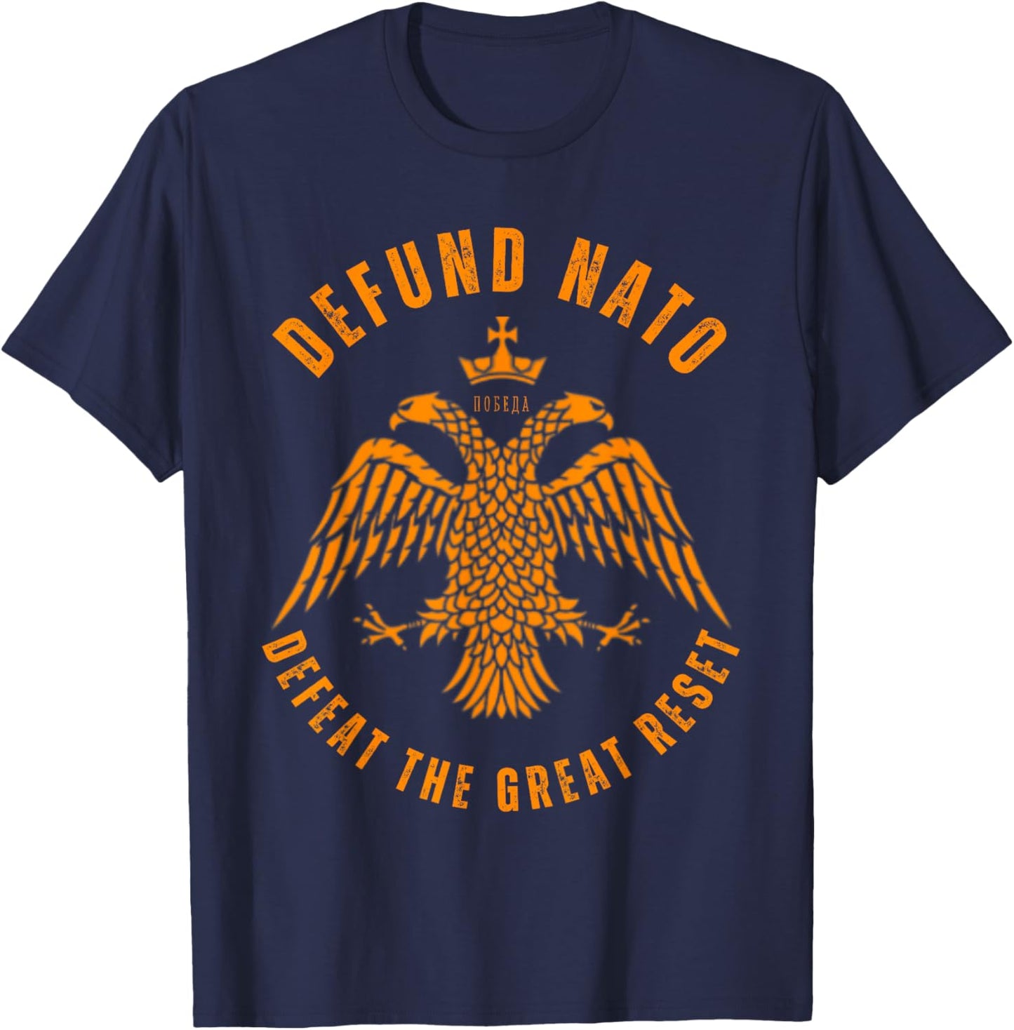 Eastern Orthodox Christian Anti War Peace T-Shirt - T-Shirt | Navy