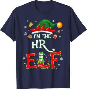 Im The HR Elf Fun Christmas HR Manager T-Shirt - T-Shirt | Navy