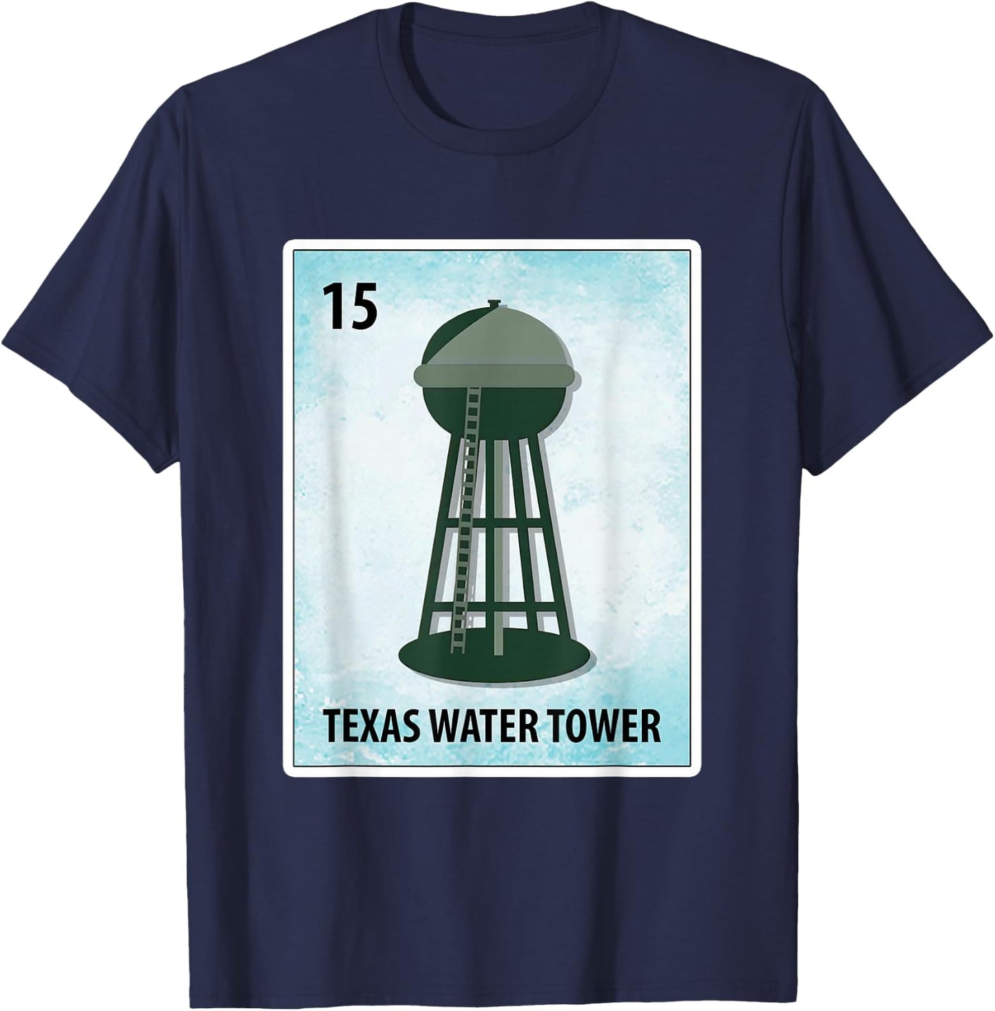 Water Tower Mexican Cards T-Shirt - T-Shirt | Navy