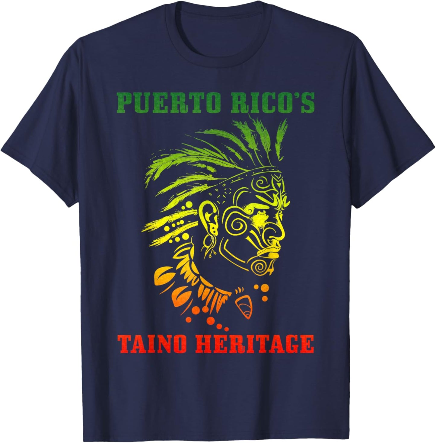 Taino Warrior Boriken T-Shirt - T-Shirt | Navy
