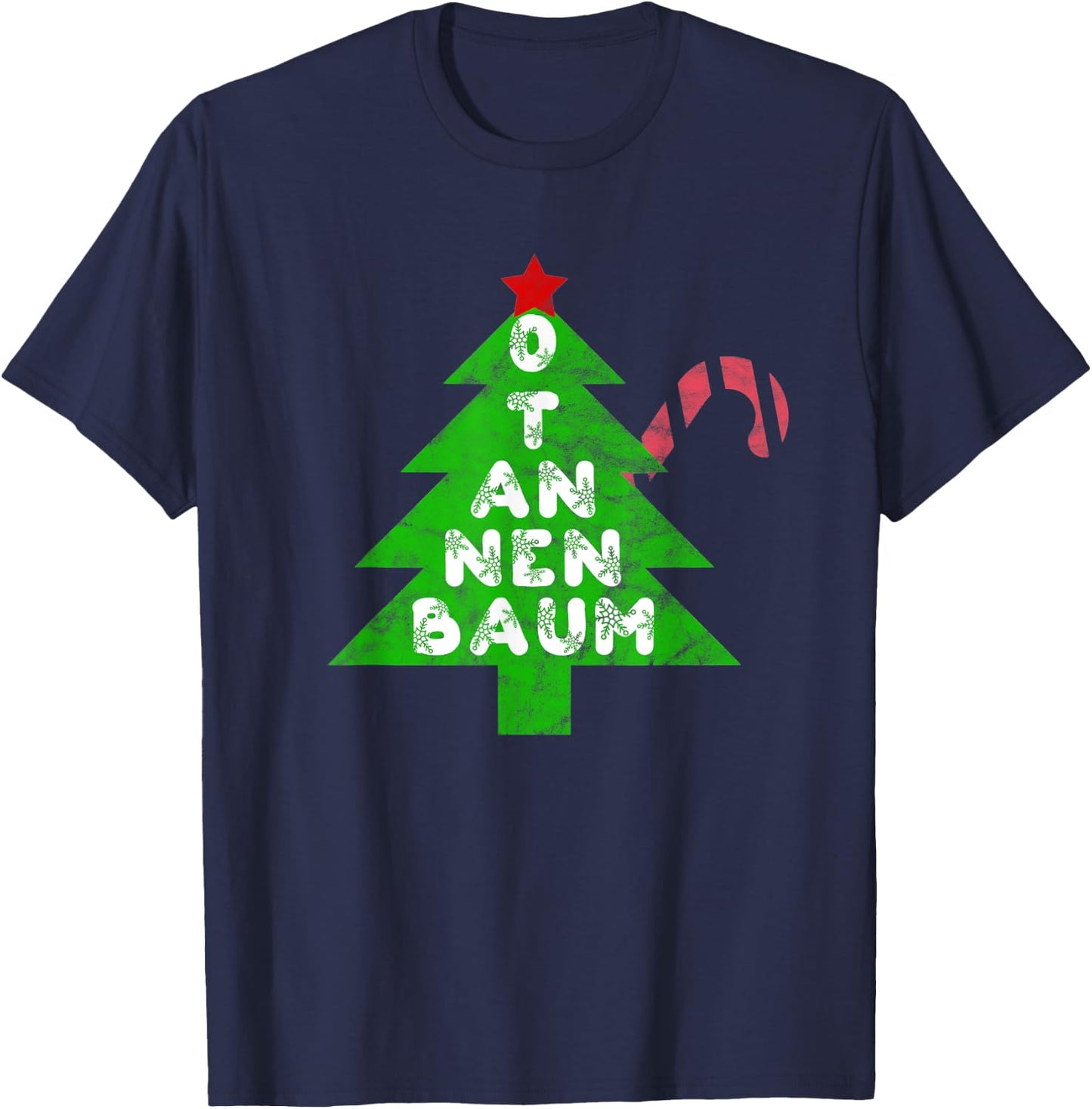 O Tannenbaum Christmas Song Xmas Tree T-Shirt - T-Shirt | Navy
