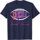 Tackle Domestic Violence & Breast Cancer Awareness Football T-Shirt - T-Shirt | Navy