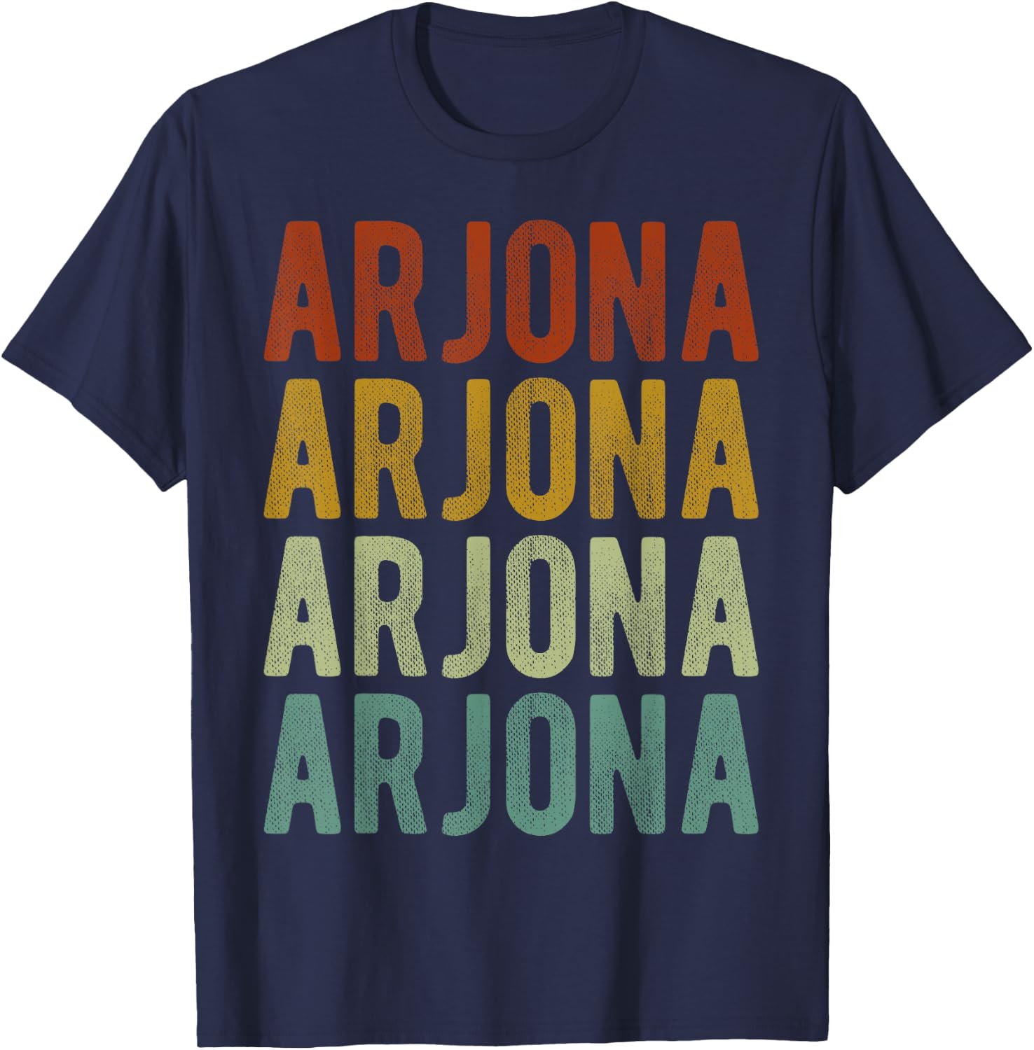 Arjona City Colombia Retro Vintage T-Shirt - T-Shirt | Navy