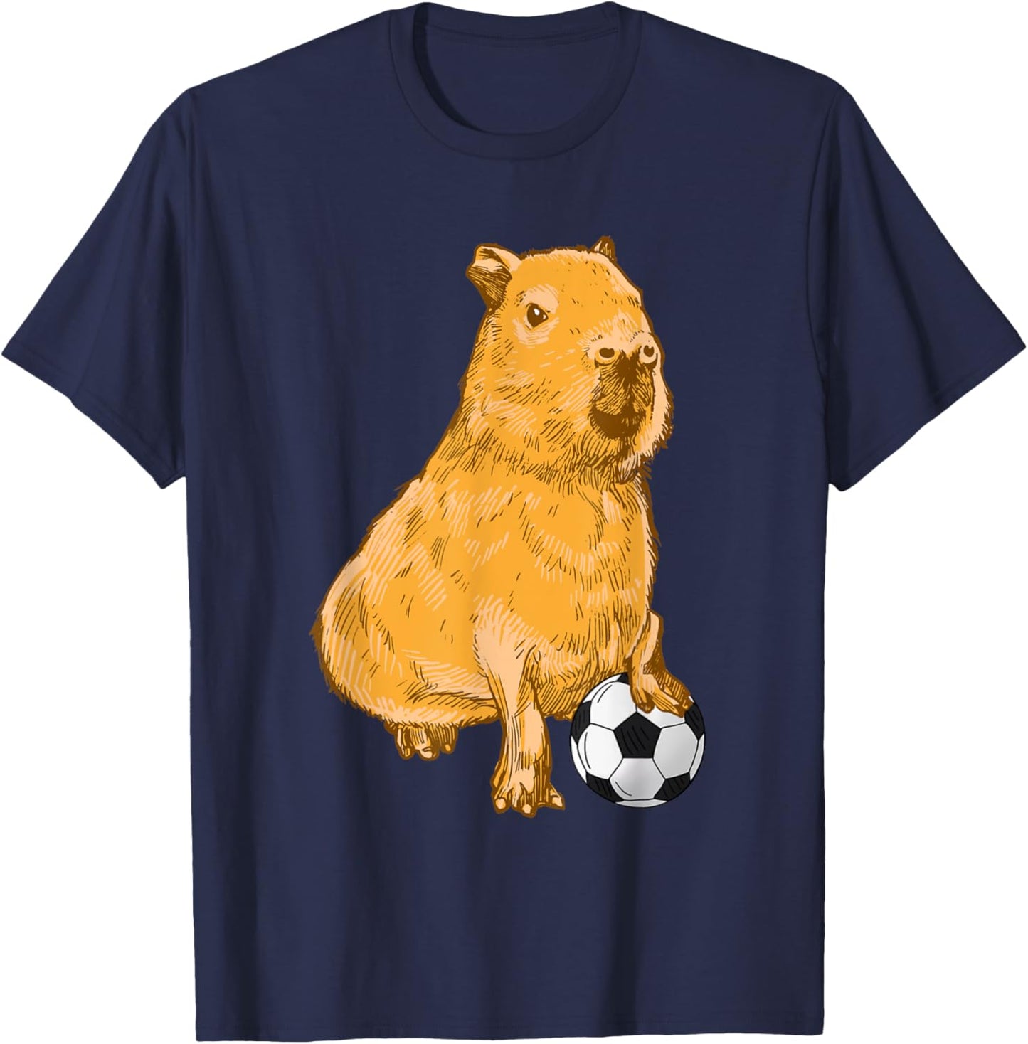 Capybara soccer T-Shirt - T-Shirt | Navy