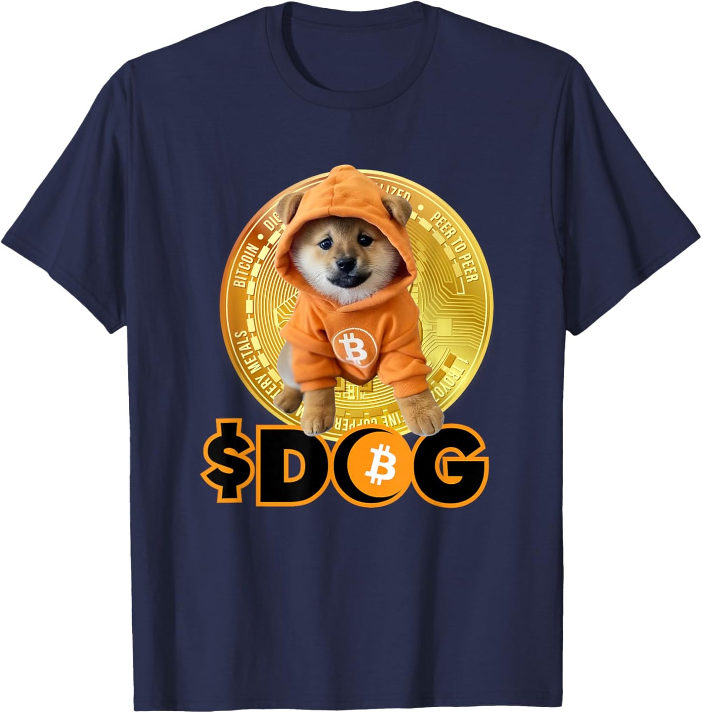 Dog Go to the Moon T-Shirt - T-Shirt | Navy