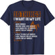 Things I Want In My Life Horses Cool Vintage Novelty T-Shirt - T-Shirt | Navy