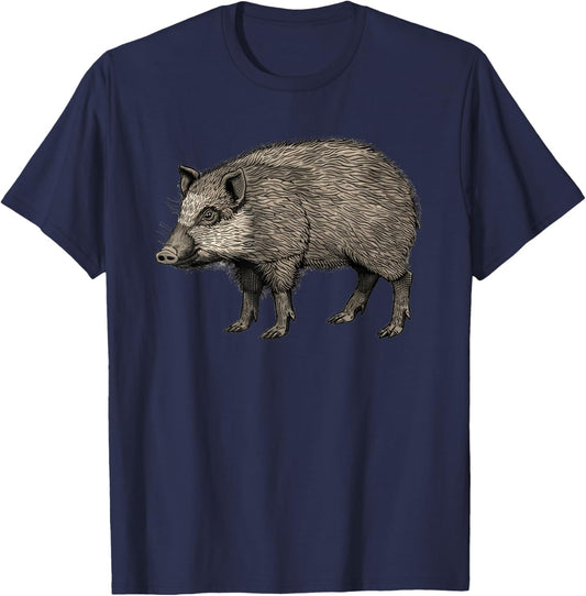 Javelina Retro Vintage T-Shirt - T-Shirt | Navy