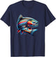 Rainbow Trout Fishing T-Shirt - T-Shirt | Navy