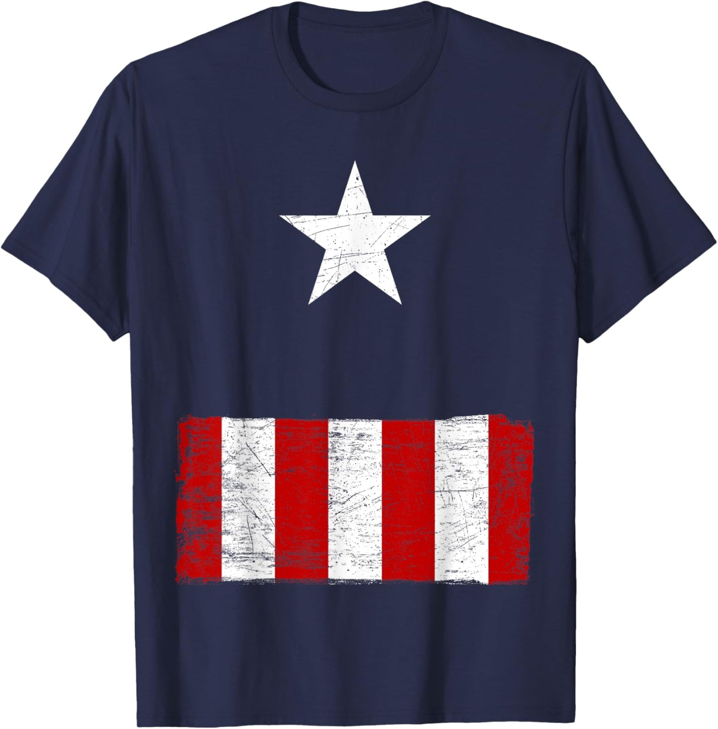 Halloween Costume Captain America Marvel T-Shirt - T-Shirt | Navy