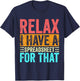 Relax I Have A Spreadsheet For That Funny Accountant Vintage T-Shirt - T-Shirt | Navy