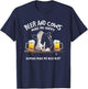 Beer And Cows Make Me Happy Humans Make My Head Hurt T-Shirt - T-Shirt | Navy