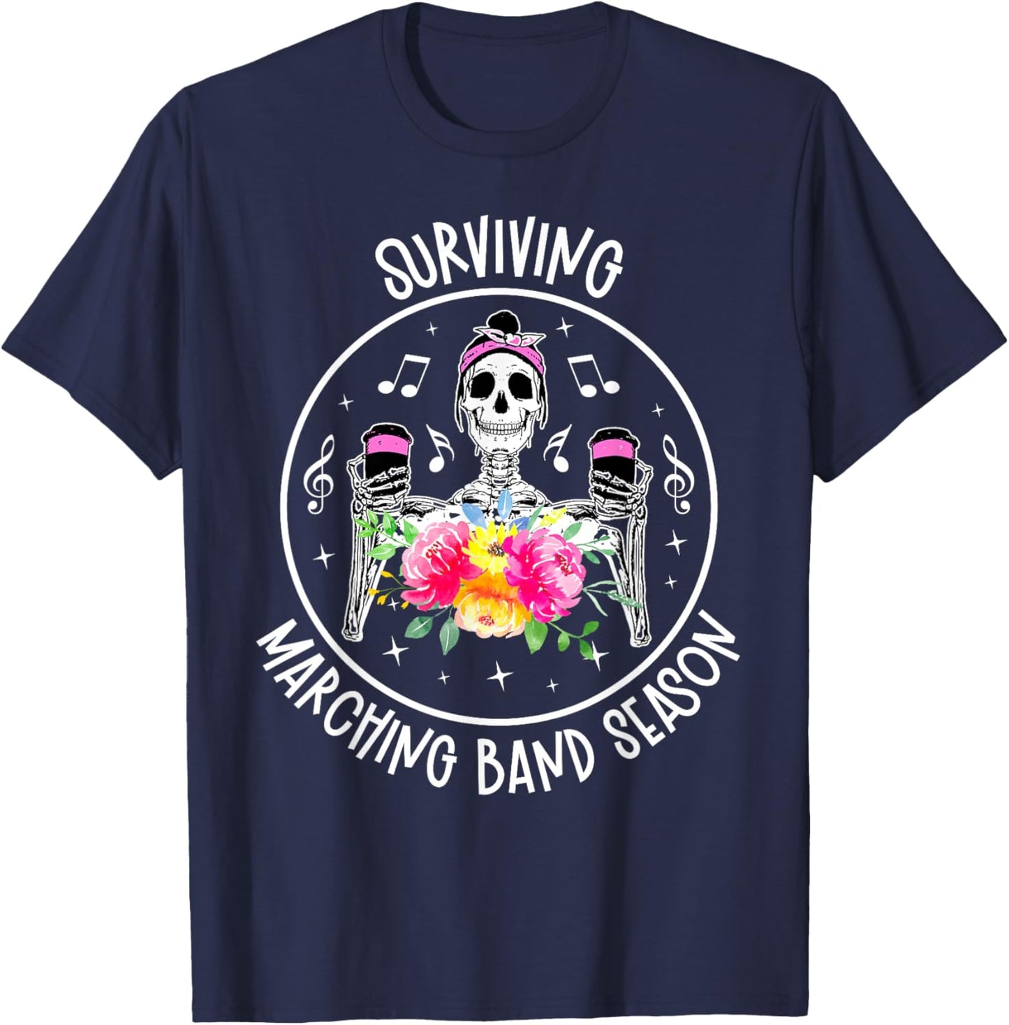Marching Band Season Marching Band Mom Marching Band Mama T-Shirt - T-Shirt | Navy