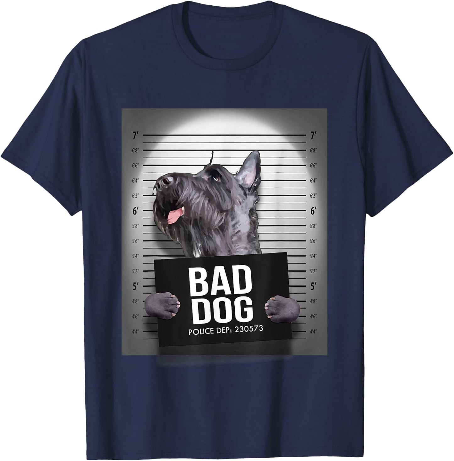 Scottie Dog Mugshot T-Shirt - T-Shirt | Navy