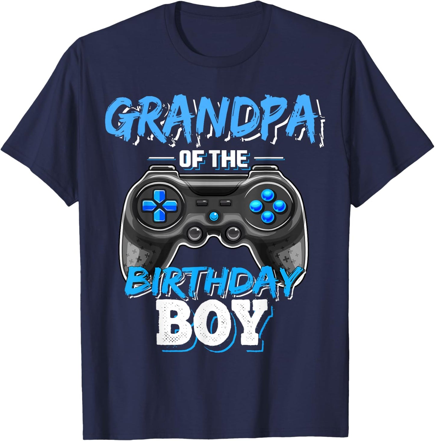 Grandpa of the Birthday Boy Matching Video Game Birthday T-Shirt - T-Shirt | Navy