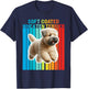 Colorful Soft Coated Wheaten Terrier T-Shirt - T-Shirt | Navy