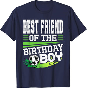 Soccer Birthday Best Friend of the Birthday Boy Soccer T-Shirt - T-Shirt | Navy