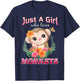 Just A Girl Who Loves Monkeys Monkey Kids T-Shirt - T-Shirt | Navy