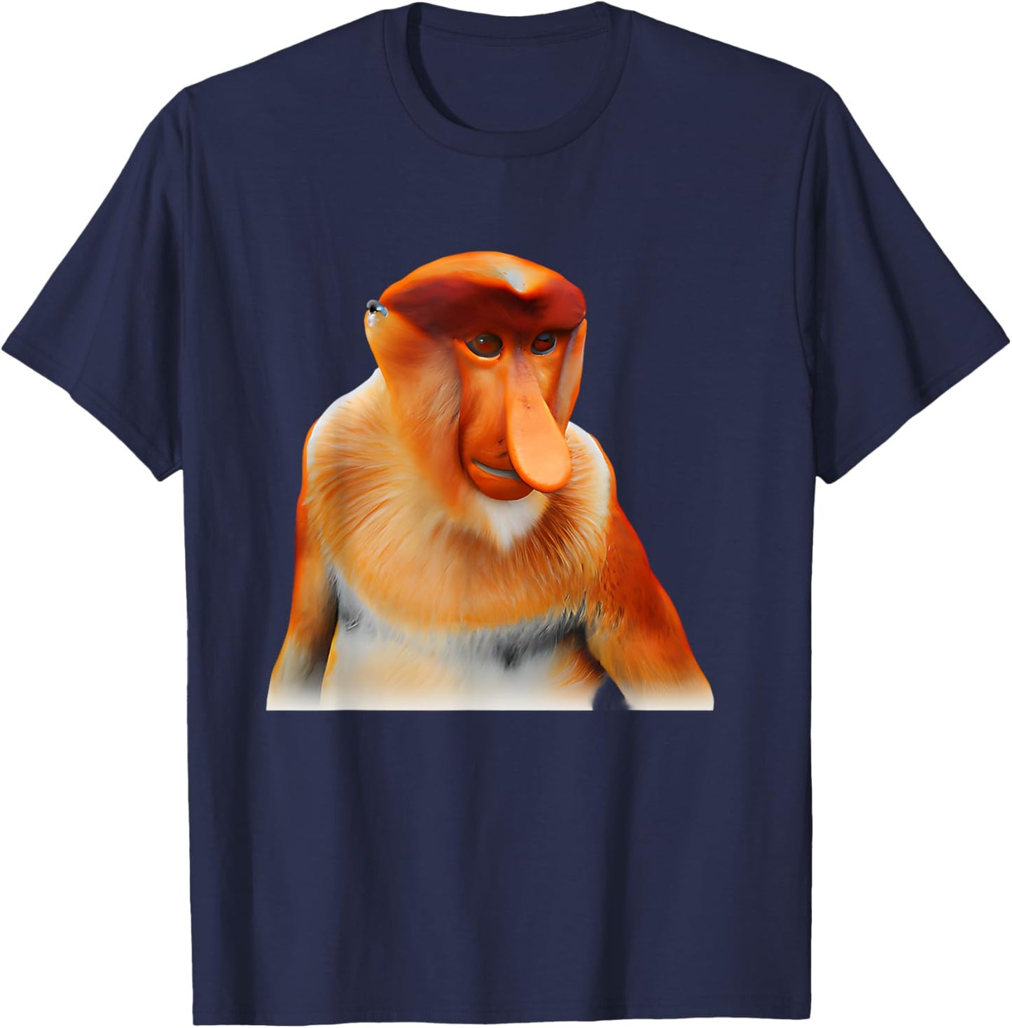 Proboscis Monkey T-Shirt - T-Shirt | Navy