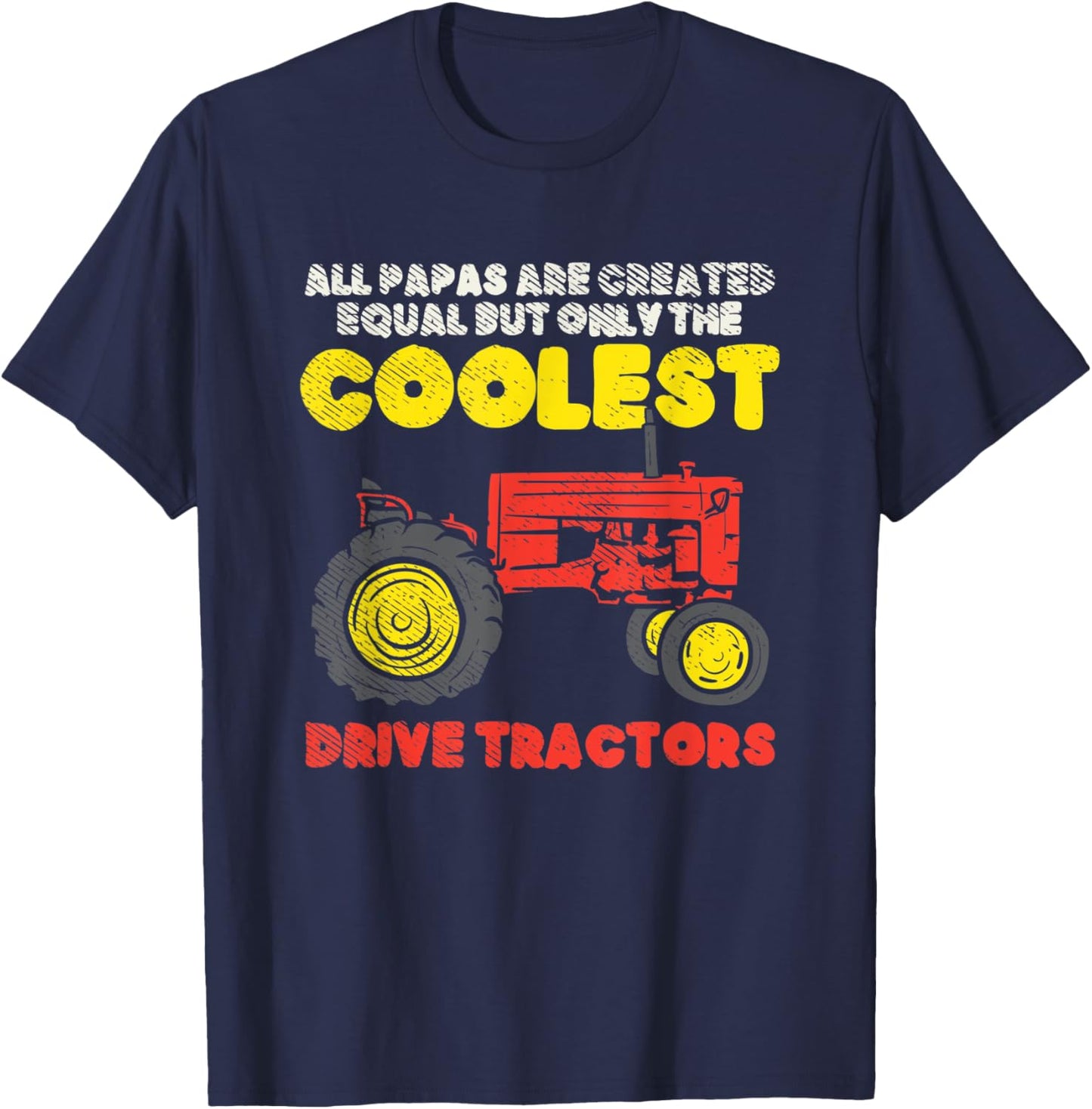 Farming Gifts For Dad, Farmer Gifts For Dad, Farm Dad T-Shirt - T-Shirt | Navy