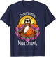 I'm Not Sleeping I'm Meditating YOGA Sloth T-Shirt - T-Shirt | Navy