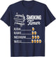 Smoking Timer Grill Meat Smoking Grilling Meat Smoker T-Shirt - T-Shirt | Navy
