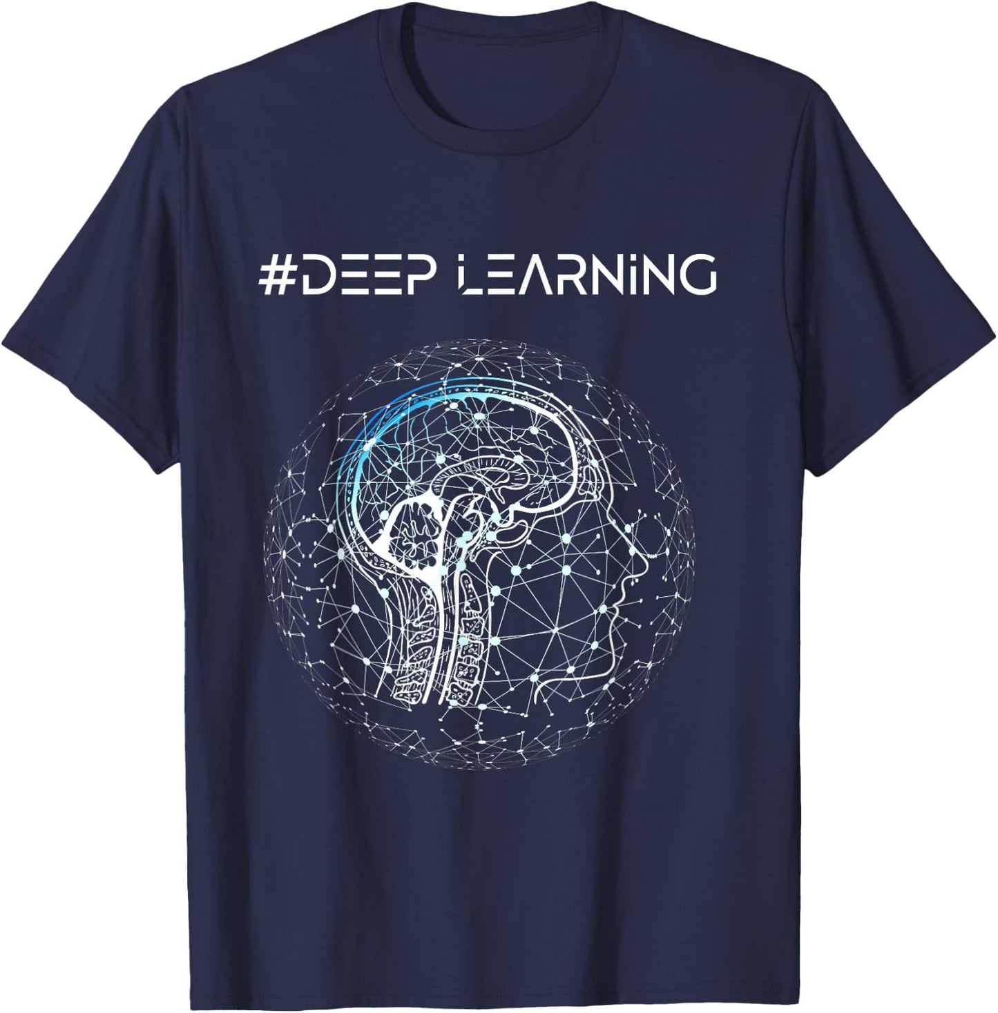 Deep Learning Data Science Machine Learning AI T-Shirt - T-Shirt | Navy