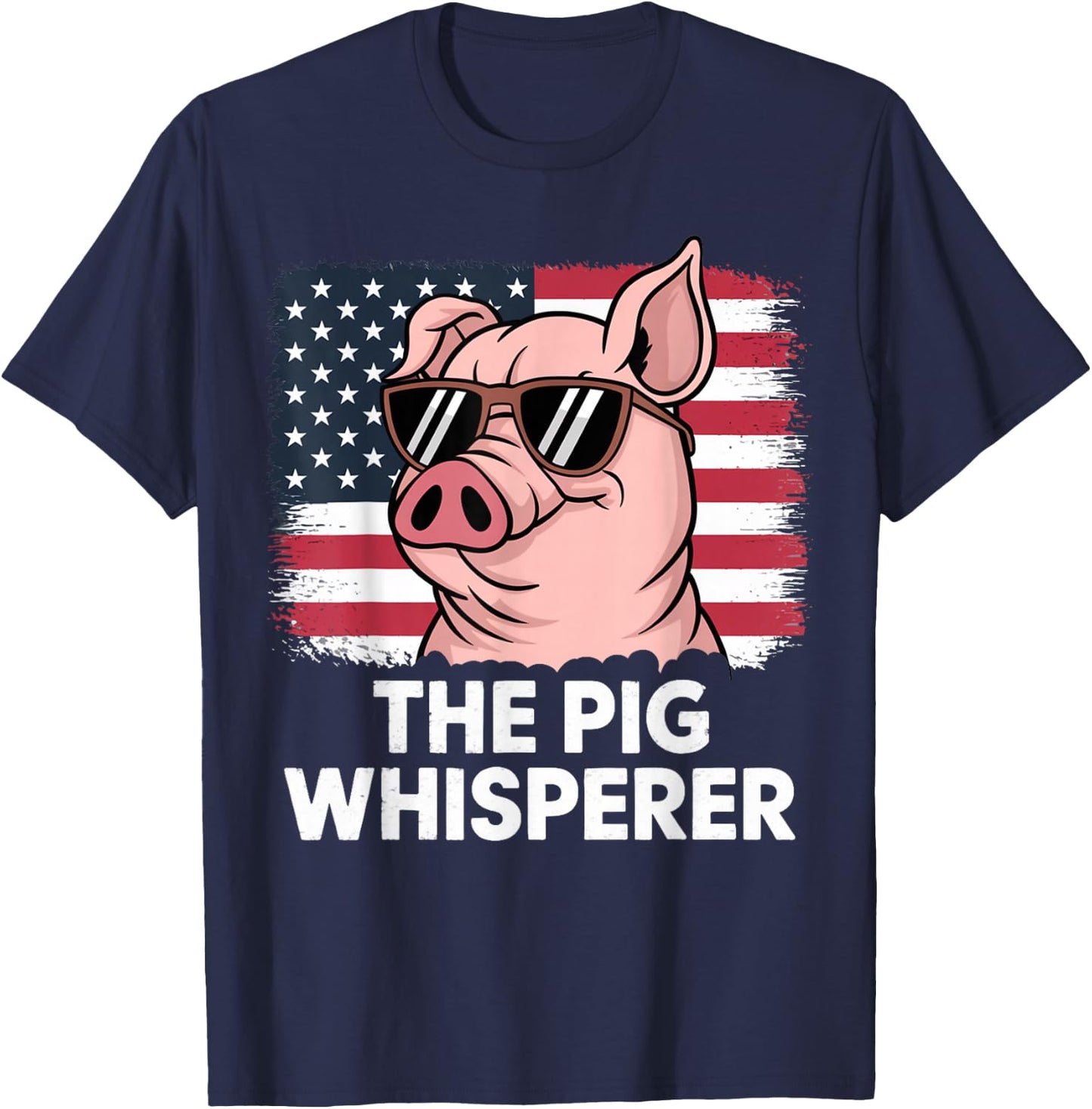 The Pig Whisperer Farmer Animal Farm Funny Women T-Shirt - T-Shirt | Navy