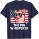 The Pig Whisperer Farmer Animal Farm Funny Women T-Shirt - T-Shirt | Navy