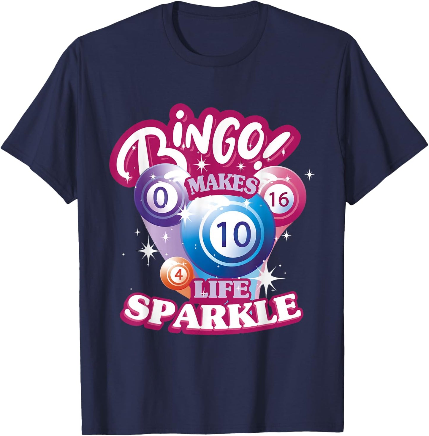 Funny Bingo Women Game Night Bingo Player T-Shirt - T-Shirt | Navy