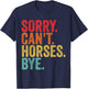 Funny Horse Shirt Women Boys or Girls T-Shirt - T-Shirt | Navy