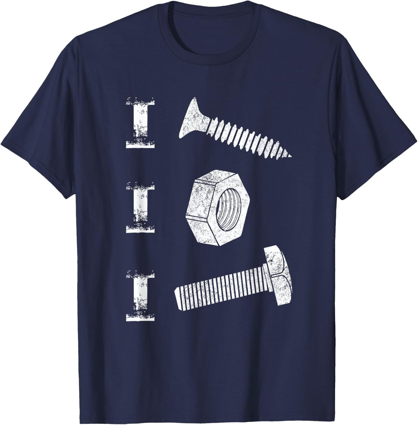 I Screw I Nut I Bolt Proud Car Auto Mechanic Humor T-Shirt - T-Shirt | Navy