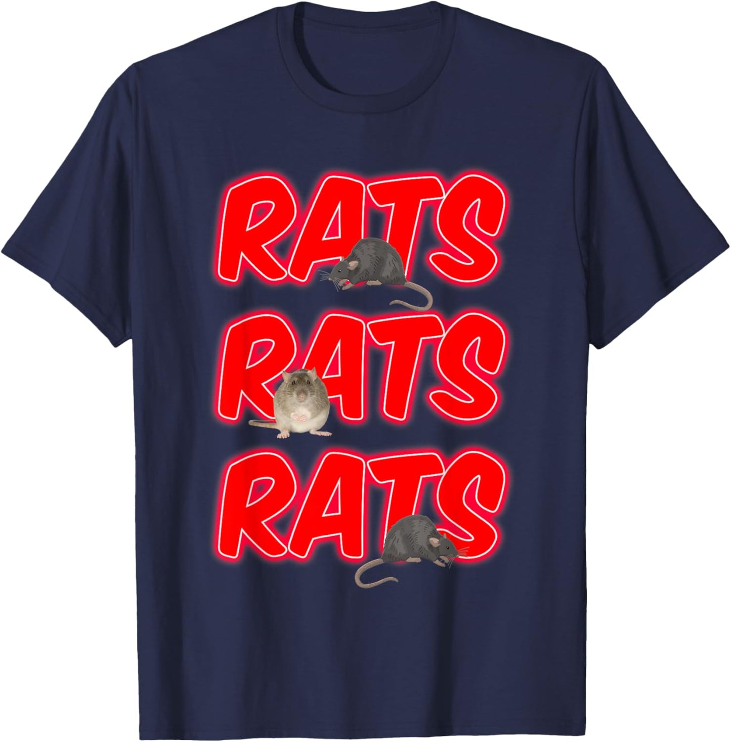 RATS RATS RATS for owner of rats, mice, sewers, waste T-Shirt - T-Shirt | Navy
