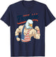 Funny Jacked on Freedom Eagle Workout 4th of July Gift T-Shirt - T-Shirt | Navy